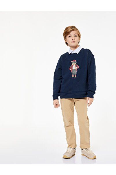 Koton Slim Fit Denim Trousers with Cotton Pockets