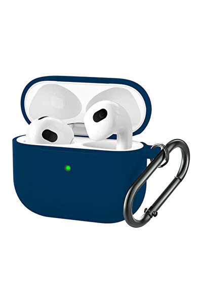 Casey Studios Husa AirPods Generatia 3, din Silicon Moale, cu Breloc Carabina...