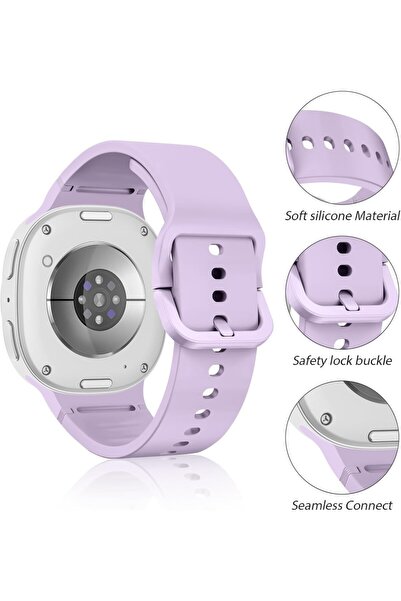 UnDePlus Samsung Galaxy Watch 8 40mm 44mm Classic 46mm Launch 1-1 Strap Sport Silicone Band