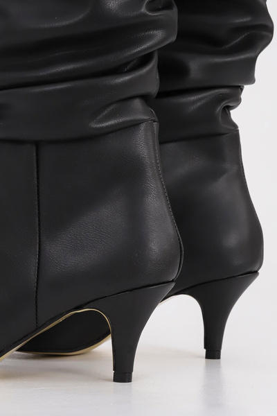 Mamito Ayakkabı SLC 107 Μπότες με λεπτό χαμηλό τακούνι με φυσούνα