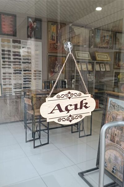 mars tasarım Açık Kapalı Yazılı Tabela Levha Ahşap Kabartma Mağaza Kapı Yönlendirme Uyarı levhası