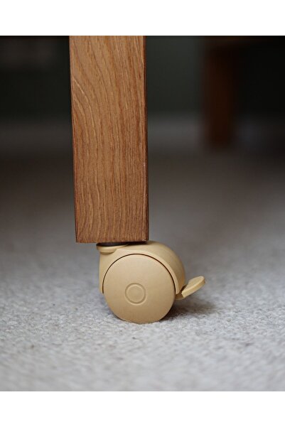 OEM Set roți pentru pătuț Woodies, 120 x 60 cm, bej vintage