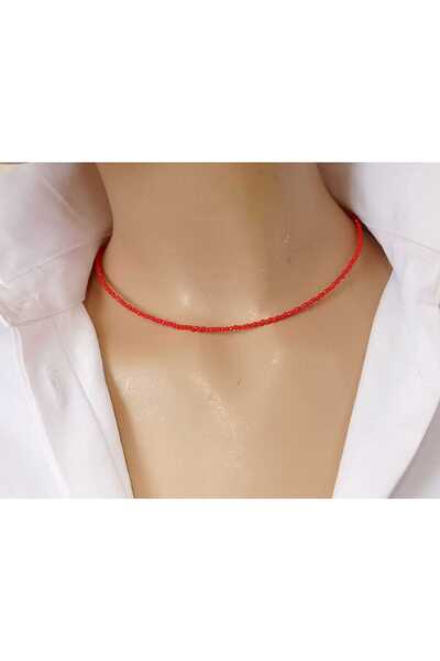 shop Nova Minimal Crystal Single Color Option Choker Necklace Unisex Design