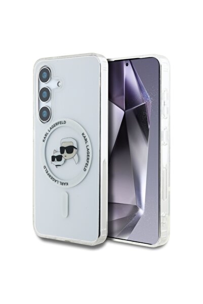 Karl Lagerfeld Θήκη για Samsung Galaxy S25 Plus, IML MagSafe, Ασημί