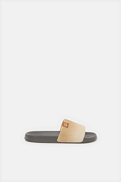 REDTAG Senior Boys Beige Striped Slide