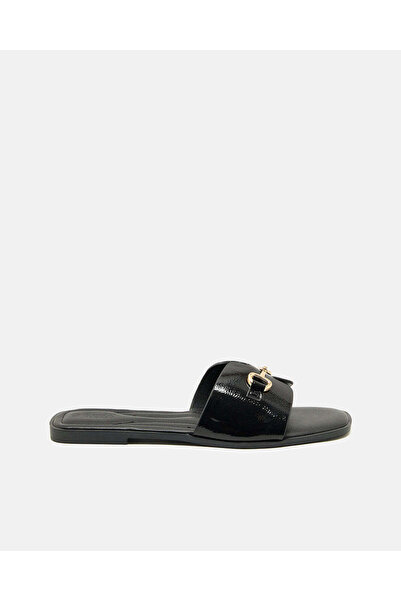REDTAG Women Black Buckle Mule