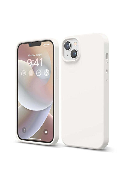 Casey Studios Husă de silicon iPhone 14 Plus, cu microfibră, subțire, de prot...