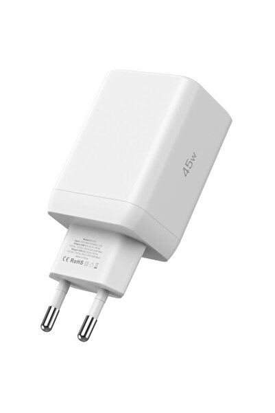Tech-Protect 5906302372393 NC45W GaN 2x USB-C PD 45W Alb