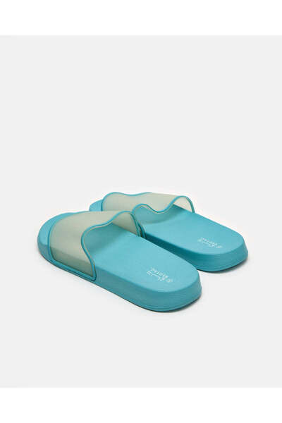 REDTAG Women Blue Vinyl Slide