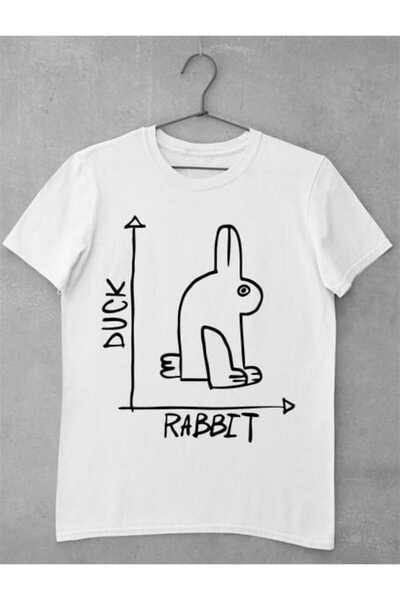 GRIZZLY SHOP.RO Tricou Femei Duck Rabbit Iluzie Optică