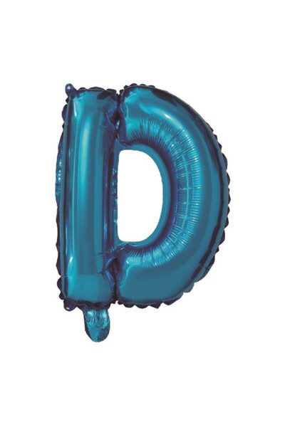 Mirific Party Balon petrecere, folie metalizată albastră, 80 cm, litera D