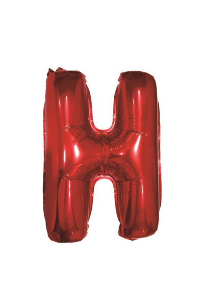 Mirific Party Balon petrecere, folie metalică roșie, 40 cm, litera H