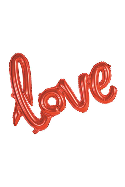 Mirific Party Balon petrecere, folie metalică roșie, 100×90 cm, dragoste