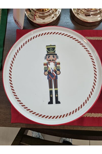 SERAMİKCİ New Year's Serving Plate Findikkiran Lead Soldier 27cm Set of 6