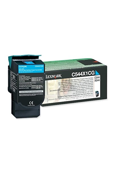 Lexmark C544X1CG Циан тонер касета с изключително висок капацитет (4000 стран...