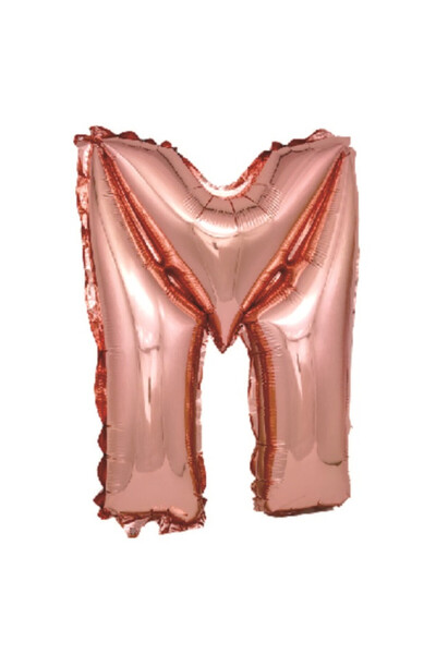 Mirific Party Balon petrecere, folie metalică roz, 40 cm, litera M