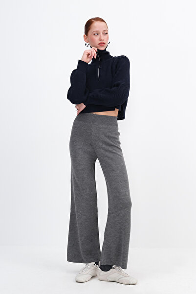 Addax High Waist Knitwear Wide Leg Pants Pn9383-B11