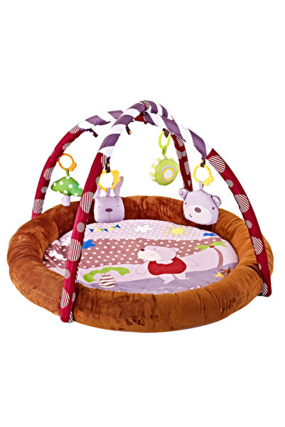 LITTLE ANGEL - سجادة لعب دائرية مريحة للأطفال وصالة ألعاب رياضية