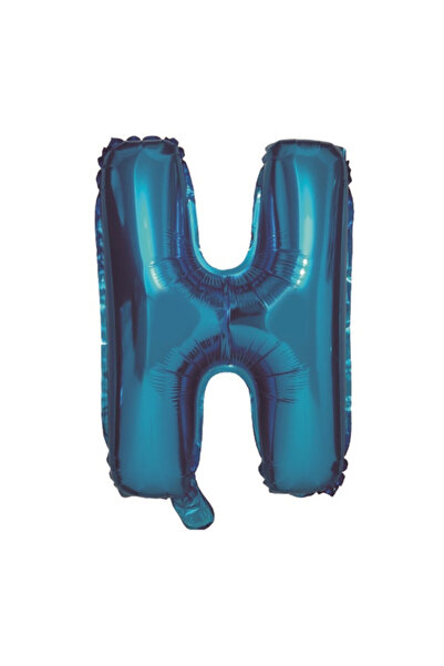 Mirific Party Balon petrecere, folie metalizată albastră, 40 cm, litera H