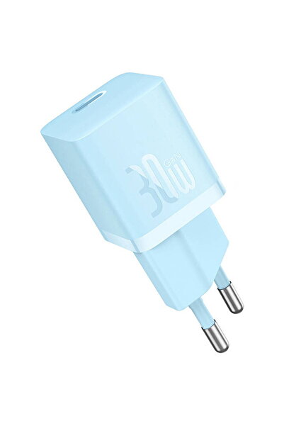Baseus GaN5 Mini, 30W, USB-C, Fast Charger, Blue