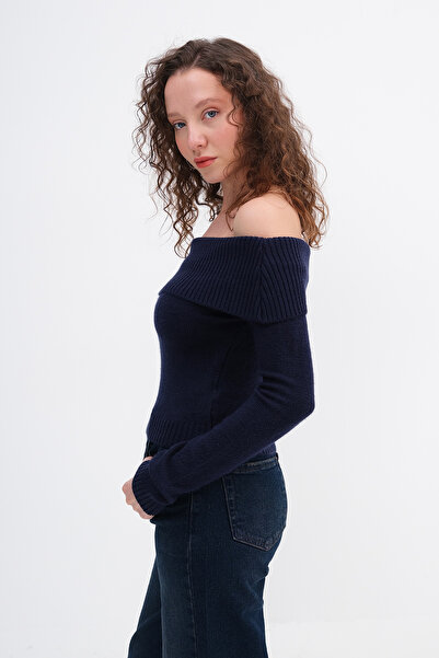 Addax Boat Neck Knitwear Sweater K3452