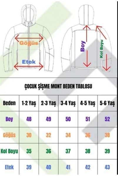 blayn jeans Erkek Çocuk Kapşonlu Montİçi Polarlı Su Ve Rüzgara Dayanıklı