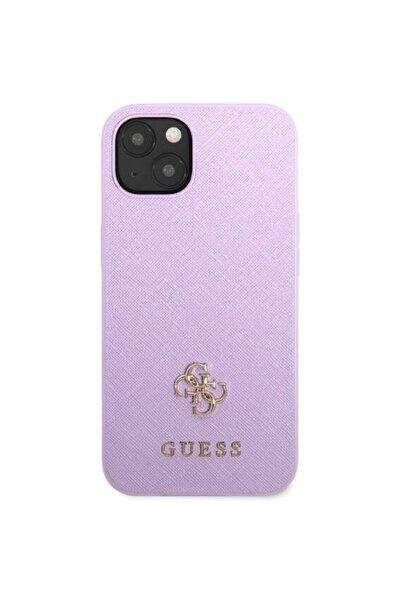 Guess GUHCP13SPS4MU iPhone 13 mini 5.4&quot; purple/purple hardcase Saffiano 4G Small Metal Logo