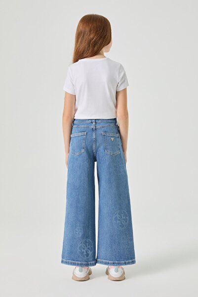 Guess BG Store Kız Çocuk Mavi Pantolon