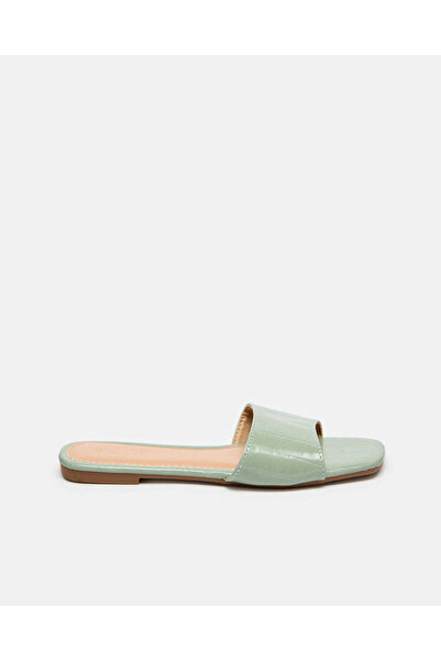 REDTAG Women Green Embellished Mule