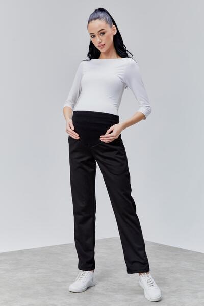 Luvmabelly Myra8310 - Dalgıç Kumaş Hamile Pantolonu
