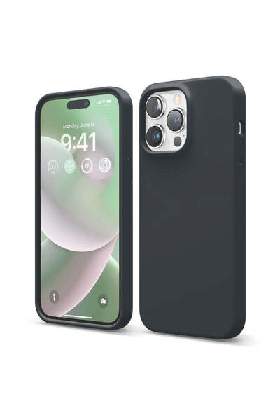 Casey Studios Husa Silicon iPhone 14 Pro Max, cu Microfibra, Slim, de Protect...