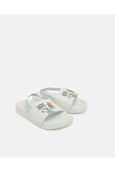 REDTAG Boys White Tom & Jerry Slide