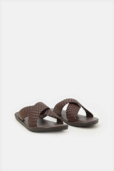 REDTAG Men Brown Woven Sandals
