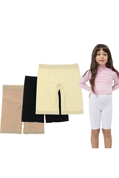 CARINA 3-piece girls' Lycra shorts set - UW 309