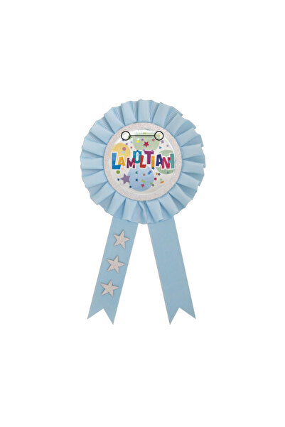 Mirific Party Blue Multicolor Brooch 20×11 cm - "La Mulți Ani"
