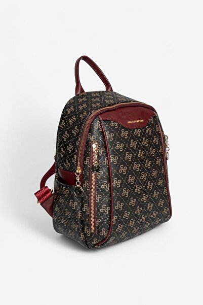 Silver Polo Silver & Polo Brown Yellow - Burgundy Sp906 Backpack