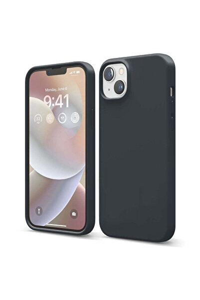 Casey Studios Husă de silicon iPhone 14 Plus, cu microfibră, subțire, de prot...