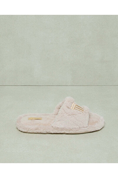 REDTAG Women Beige Embroidered Slipper