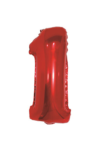 Mirific Party Party balloon, metallic foil red, 100 cm, number 1