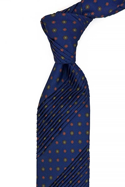 Kravatkolik Краватка Carbonora Style темно-синього кольору з дрібним візерунком CRK94