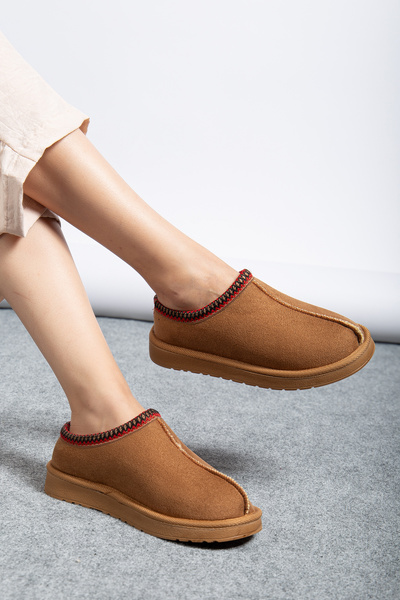 BURE AYAKKABI Hep Moda Tarz Kadın Ayakkabı Kasap Model Etnik Biyeli Bot İnce ...