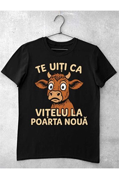GRIZZLY SHOP.RO Tricou Femei Te Uiti Ca Vitelu la Poarta Noua