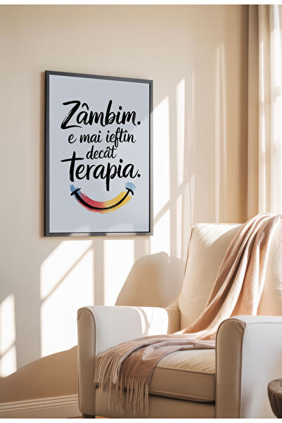 21mxm Unframed Romanian Quote Canvas Poster - Digital Print - Zambim