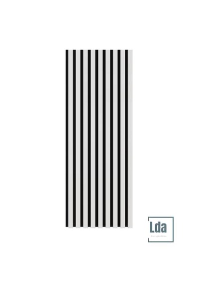 OEM Riflaj - Panou acustic decorativ din MDF cu lamele LDA PREMIUM, alb mat, 260x40 cm