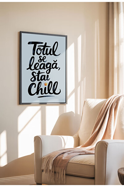 21mxm Unframed Romanian Quote Canvas Poster - Digital Print - Stai Chill