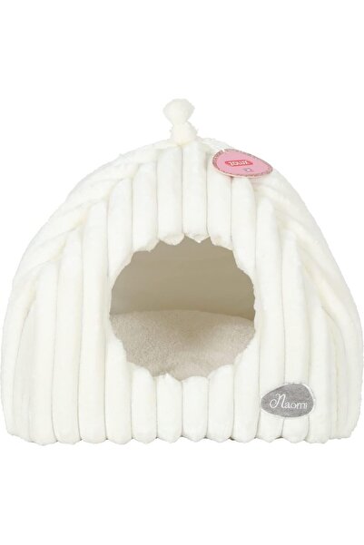 Zolux Naomi Cat Igloo with Removable Cushion, Beige, 40 cm
