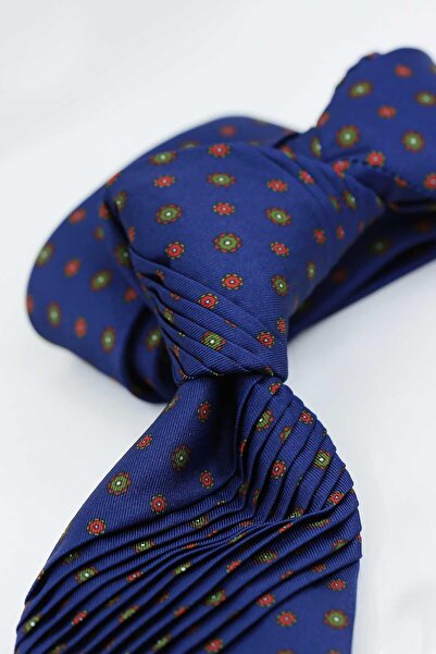 Kravatkolik Краватка Carbonora Style темно-синього кольору з дрібним візерунком CRK94