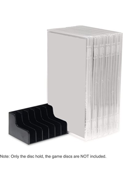 Generic CD Case and Nintendo Switch Game Card Storage Holder Base, Holds 24 Cases, Set of 2