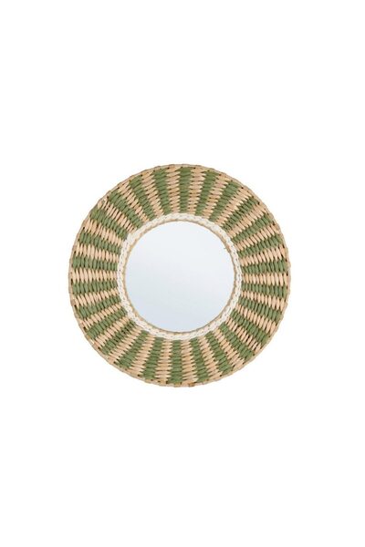 Bizzotto Namibia Woven Mirror Green-White D40