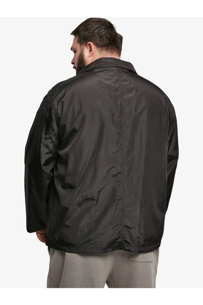 Urban Classics Double Pocket Nylon Crepe Men’s Jacket – Oversized Windbreaker for Spring & Autumn